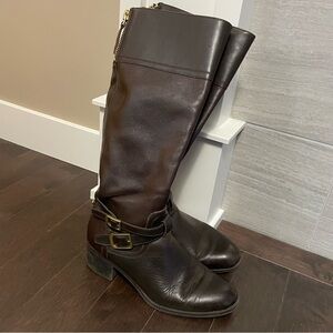 Frank Sarto Brown Knee-High Riding Boots Women’s Size 7.5